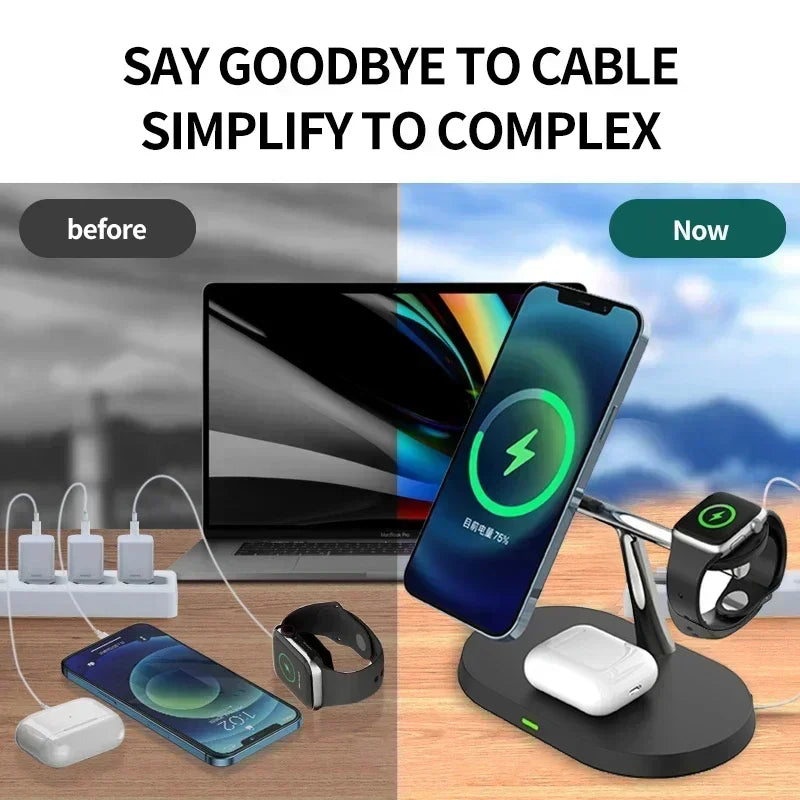 3 In 1 Magnetic Wireless Charger Stand