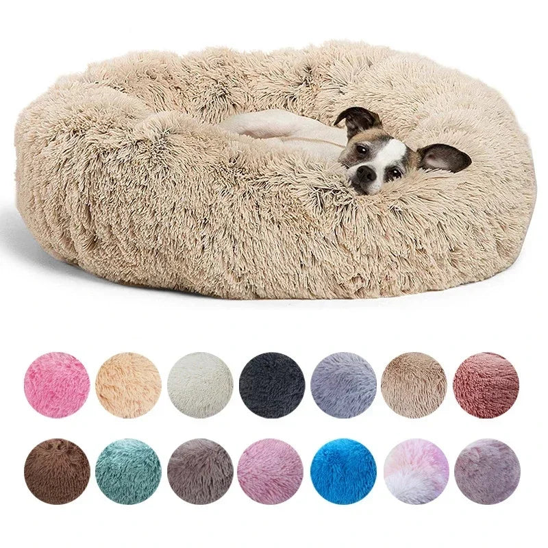 40-90cm 6 Sizes Round Pet Bed for Large Dog Bed Super Soft Cat Bed Plush