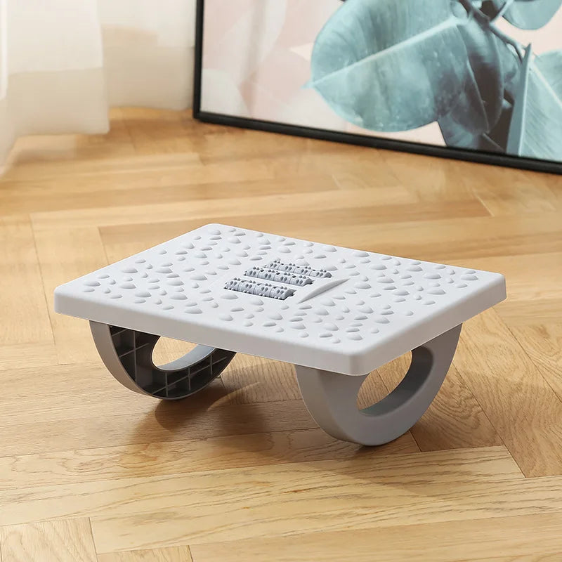 Foot Rest Under Desk Rocking Footstool with Massage Rollers Foot