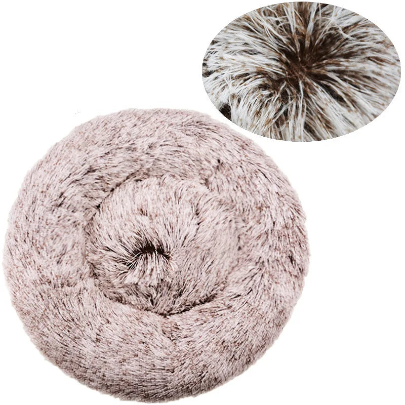 40-90cm 6 Sizes Round Pet Bed for Large Dog Bed Super Soft Cat Bed Plush