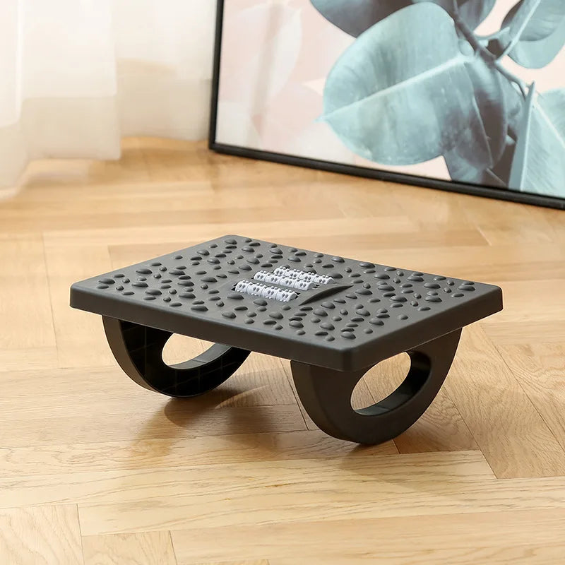 Foot Rest Under Desk Rocking Footstool with Massage Rollers Foot