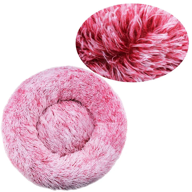 40-90cm 6 Sizes Round Pet Bed for Large Dog Bed Super Soft Cat Bed Plush